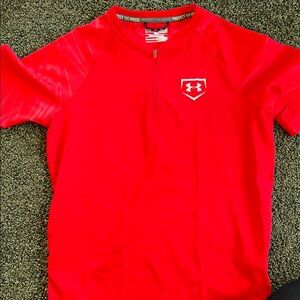 Under Armour Red Athletic Shirt